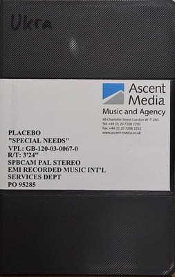 PLACEBO - SPECIAL NEEDS (PROMO, Betacam SP, PAL, Stereo)