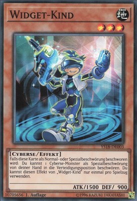 YuGiOh Widget Kid YS18-DE003 Super Rare Neu 1st