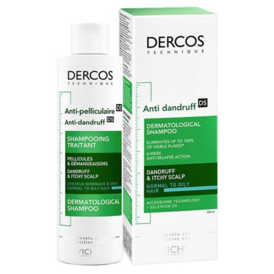 Vichy Dercos Anti-Schuppen Shampoo für normales bis fettiges Haar 200ml x 1 Flasche