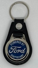 High Quality 100 leather RETRO KEYCHAIN FOR FORD BLUE