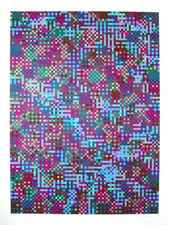 TONY BECHARA GEOMETRIC HARD EDGE FIELD CIRCA 1979 CONTEMPORARY SCREENPRINT