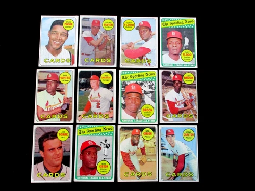 1969 TOPPS.ST LOUIS CARDS TEAM SET...VG/EX  AVG..GIBSON , BROCK,  CARLTON, TORRE