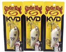 Lot of (3) - Strike King KVD 8.0 Magnum Square Bill Crankbait - TN Shad 2.0