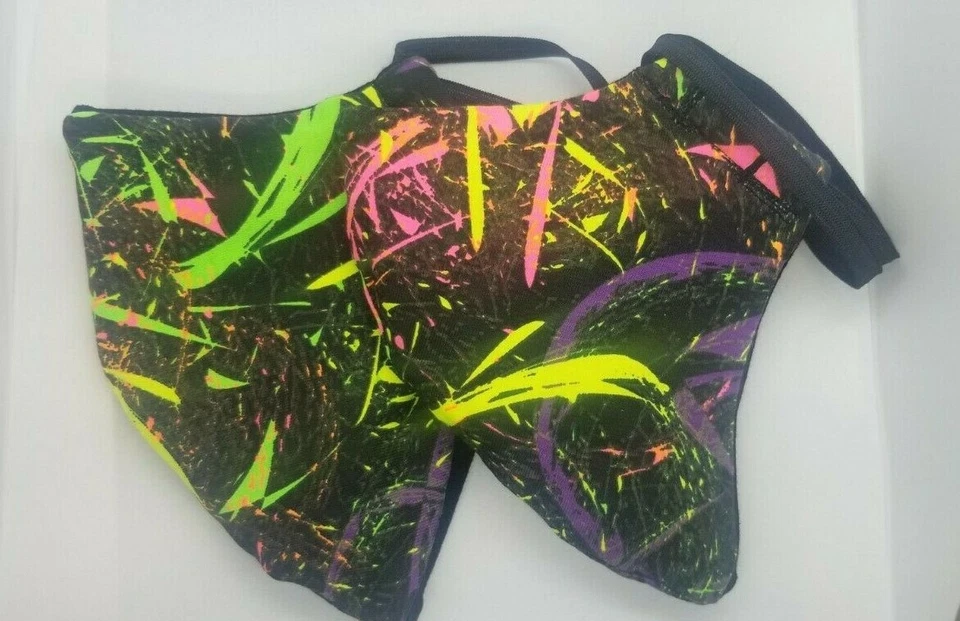 2 Pack Neon Sparkler print handmade facemask - Image 3 of 3