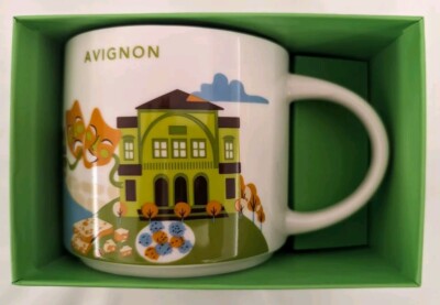 LAST!  AVIGNON (France) Starbucks YAH (You Are Here) Mug , 14oz, New + Box