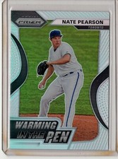 2020 PANINI PRIZM BASEBALL SILVER PRIZM NATE PEARSON WARMING IN THE PEN BLUE JAY