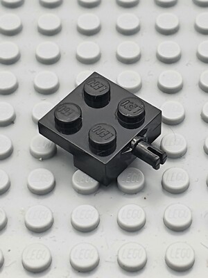 LEGO   8x Achse Platte Pin Small 2x2 Brick - 4488 - Schwarz
