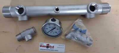 MERRILL NIB Stainless Steel Manifold Kit For Water Well Pressure Tank Installation