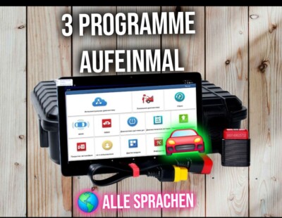 LEBENSLANG bis 2050  3 Programme - Diagzone + ProDiag + Xdiag - Diagnosegerät