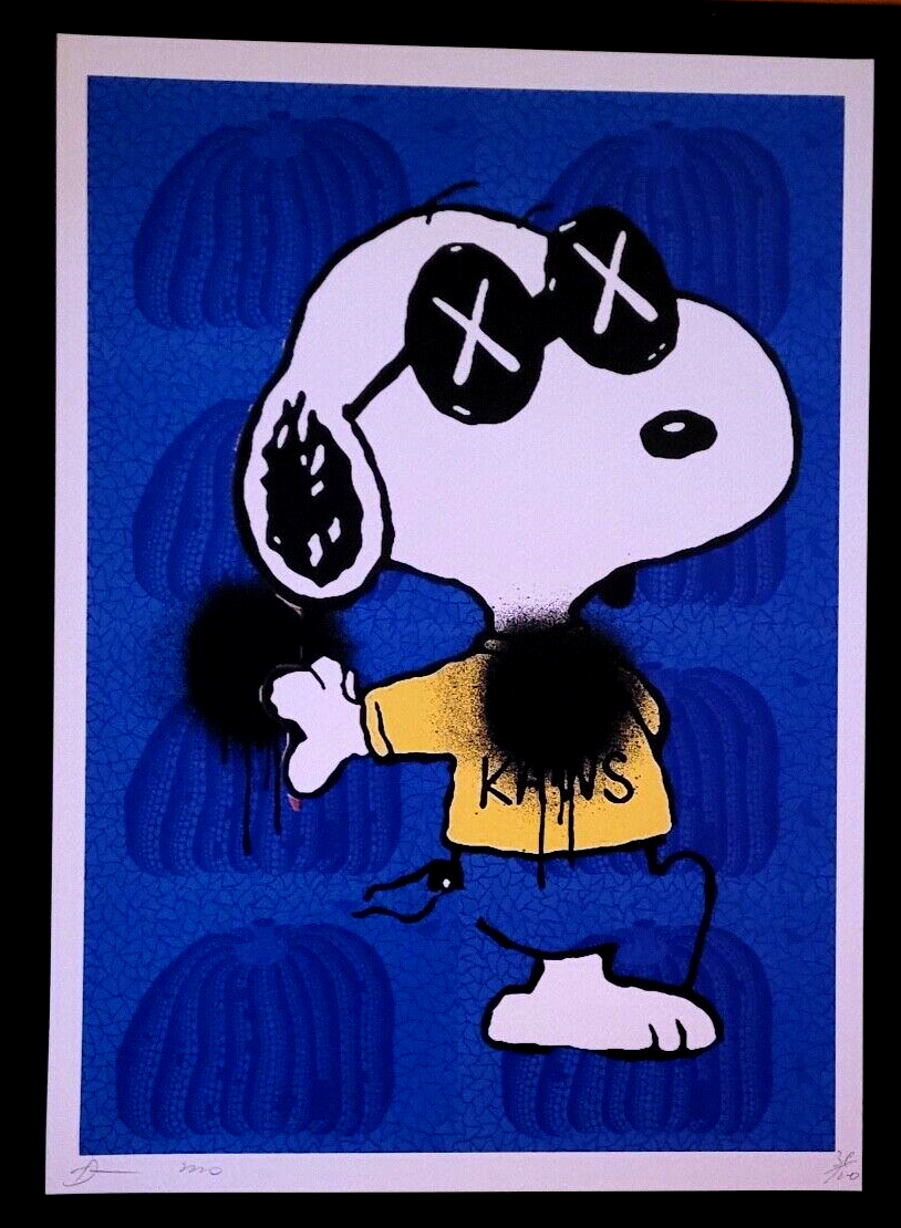 🔥Death NYC Large Framed 16x20in Pop Art Certified SNOOPY XX 🔥Death NYC Large Framed 16x20in Pop Art Certified SNOOPY XX