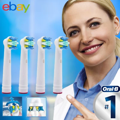 ORAL B BRAUN REPLACEMENT ELECTRIC TOOTHBRUSH HEADS FLOSS ACTION