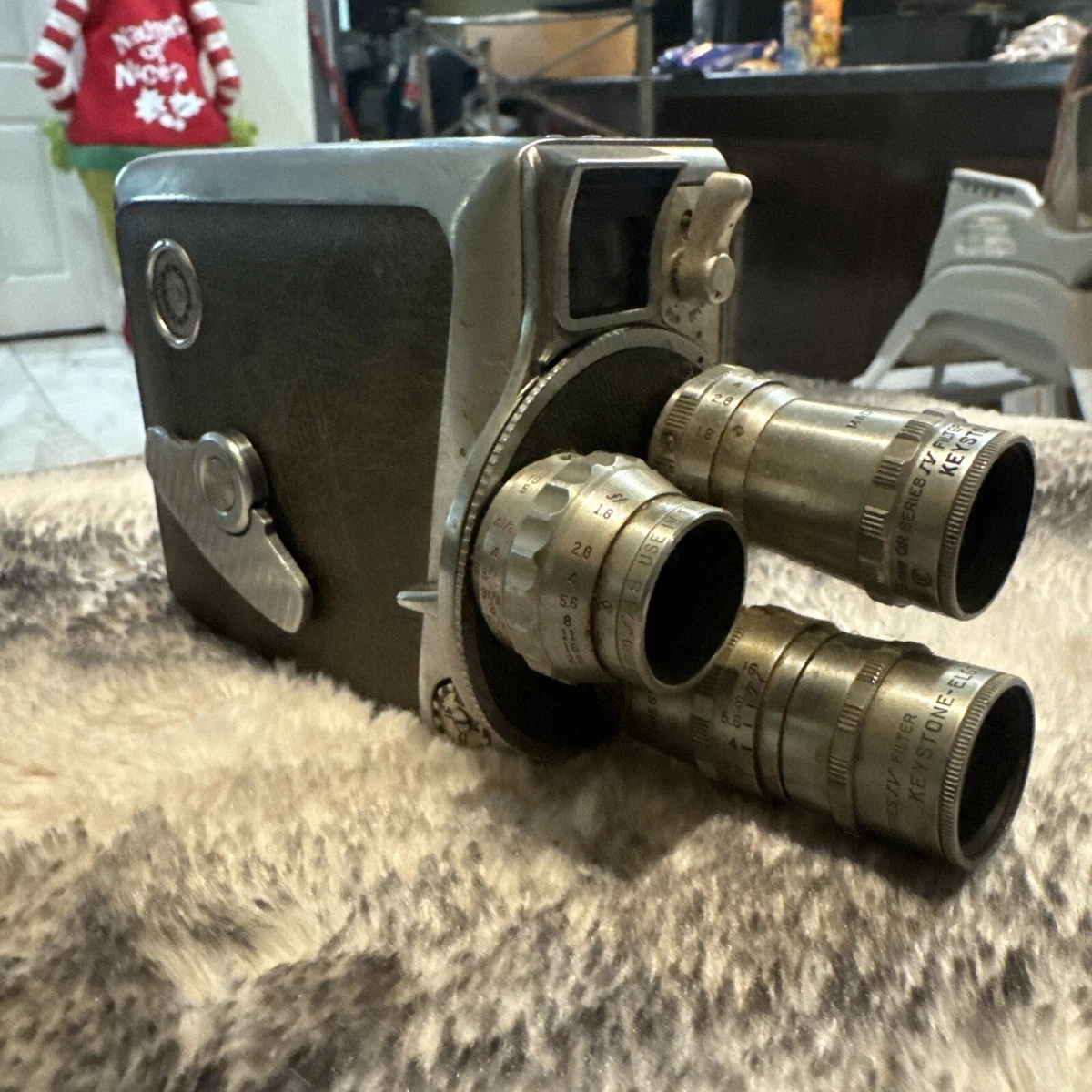 Keystone Model K-8 8mm Movie Camera Wollensak F2.5 cine
