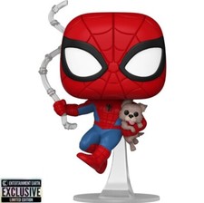 Spider-Man with Sandwich the Dog Funko Pop!  #1449 W/SOFT CASE - EE Exclusive