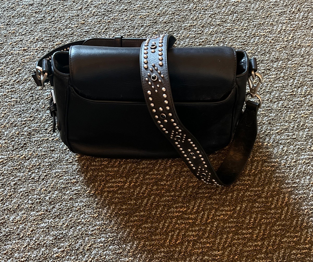 Pre-Owned Polo Ralph Lauren Black Leather Saddle Bag | eBay Pre-Owned Polo Ralph Lauren Black Leather Saddle Bag | eBay