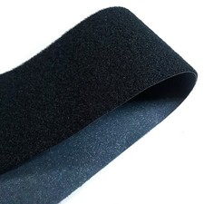 4" Wide VELCRO Brand Black - IRON-ON Type - LOOP soft Side Only - By the YARD
