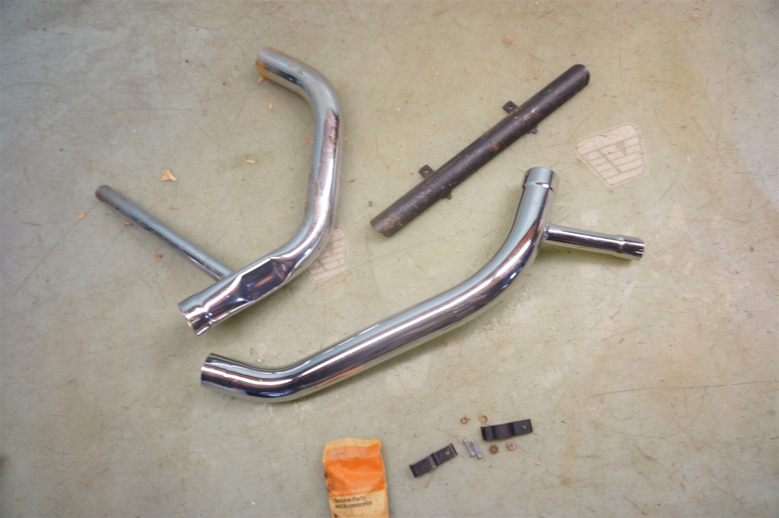 AMF HarleyDavidson Ironhead Sportster Exhaust Head Pipes 6529075 eBay