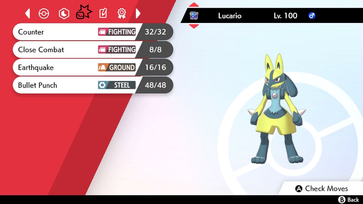 Shiny lucario.