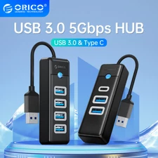 ORICO 4-Port USB 3.0 Hub Data Type C USB Splitter for Laptop PC MacBook Xbox XPS
