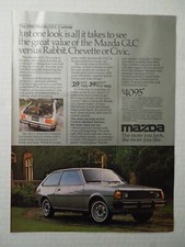 1980 MAZDA GLC Economy Car Magazine Ad