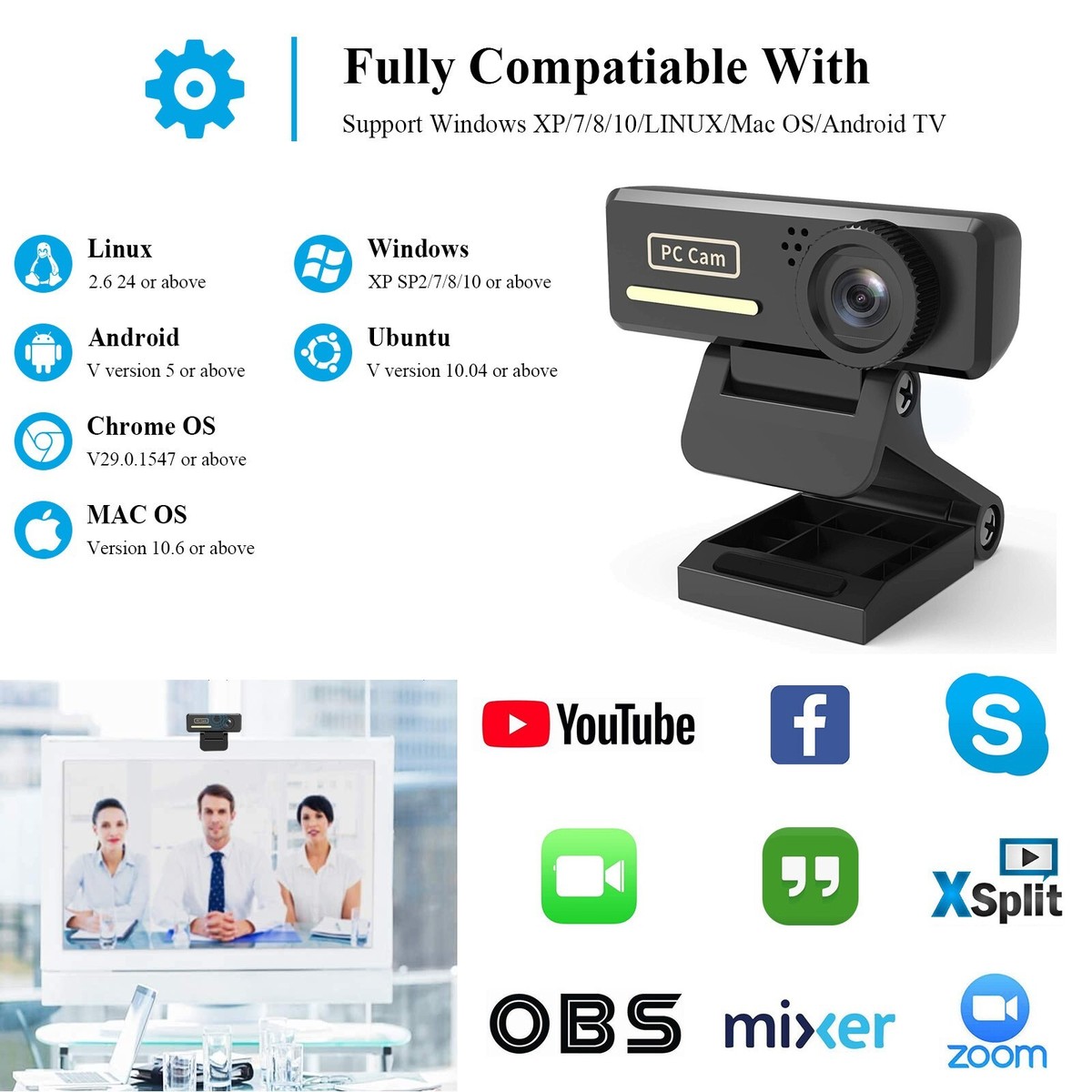 F100 Genius GENIUS WIDECAM F100 1080P ULTRA WIDE FHD WEBCAM