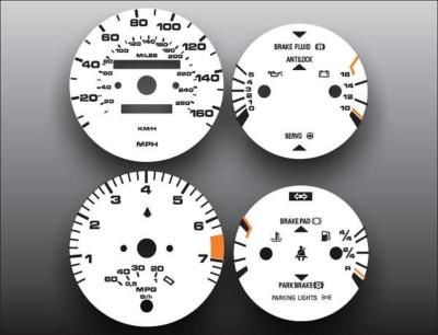 White Face Gauges for 1986-1991 Porsche 944 Mpg Gauge | eBay