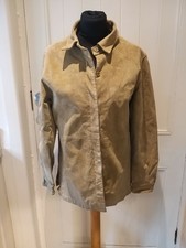 Gorgeous Beth Terrell Suede Jacket In Sage Green Size 12