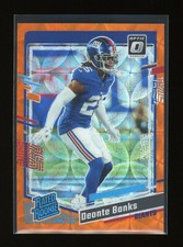 2023 Panini Optic DEONTE BANKS 278 Rated Rookie Orange Scope Prizm /79 NY Giants