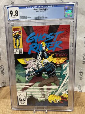 GHOST RIDER V2 #3 CGC 9.8  Marvel Comic 1990 Kingpin Blackout Death Watch
