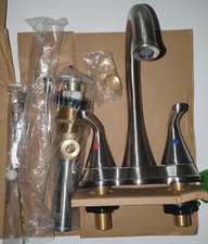 OmniPro OPA-420BN 4" Two Handle Lavatory Faucet Brushed Nickel