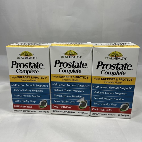 3 Box Real Prostate Complete - Prostate Supplements for Men, Prostate, 30 Each