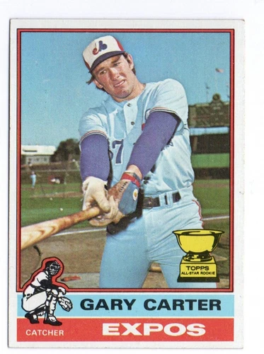 GARY CARTER MONTREAL EXPOS  HOF #441 1976 TOPPS EX/NM CREASE FREE