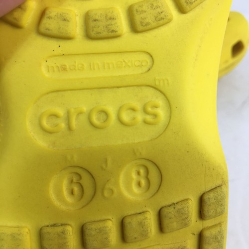 CROCS CLASSIC SCARPE SANDALI GIALLI ZOCCOLO IMPERMEABILI OUTDOOR DONNA 8 UOMO 6 - Foto 8 di 8