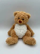 Adventure Planet Scruffy Buddies Brown Tan White Teddy Bear Plush Stuffed 8" Sit