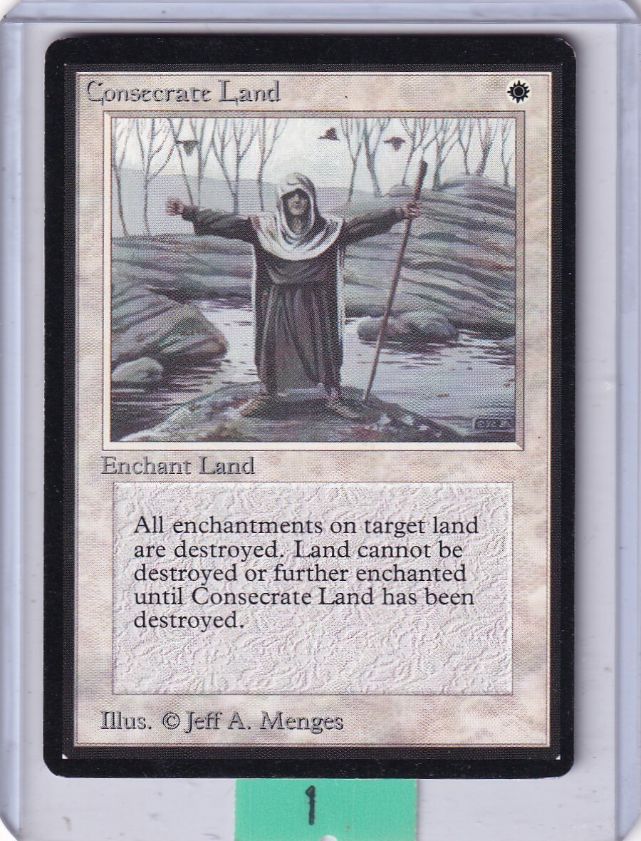 Consecrate Land * Beta MTG Magic the Gathering