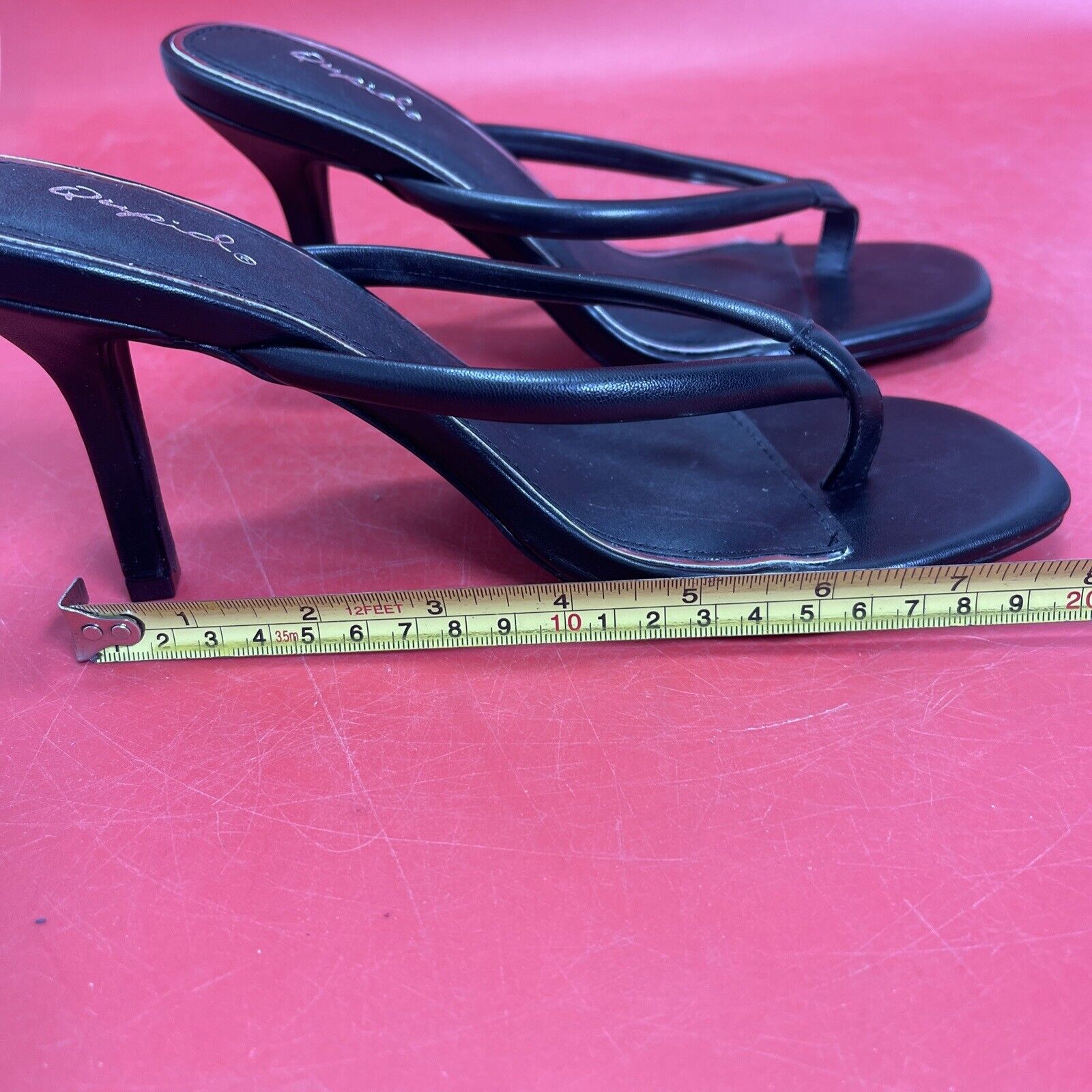 Qupid Womens-Isley-08 Black Sandals Size 8 - image 7