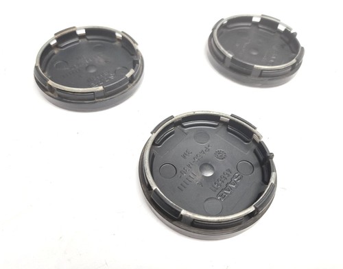 SAAB Scania 4566311 Factory OEM Center Wheel Hub Caps Rim Dust Covers (X3) - Picture 4 of 7