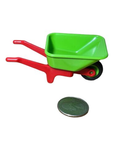 Playmobil Farm Zoo Wheelbarrow Red & Green 3634 3716 - Picture 1 of 8