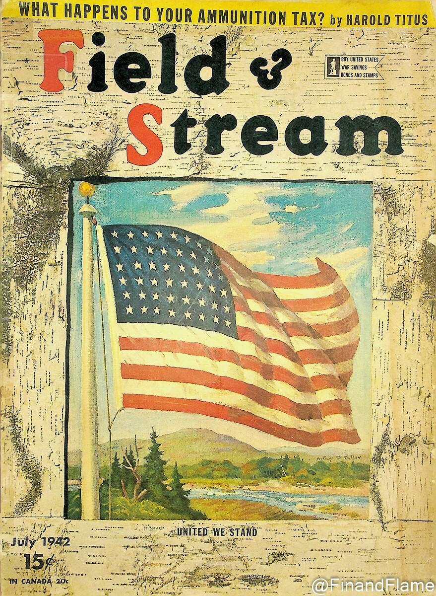 Field & Stream July 1942 Sporting Hunting Fishing American Flag Cover B |  eBay