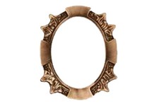 Cornice per Fotoceramica Modello EDERA Bronzo o Acciao Inox a parete