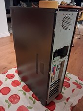 Black PC Tower Case W/Foxconn Motherboard, CPU, Graphics Card, Ram, DVD