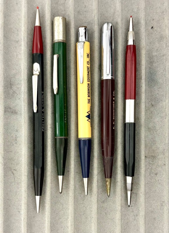 Vintage Misc. Mechanical Pencils, AS-IS untested condition, Pencil Lot JV_AS
