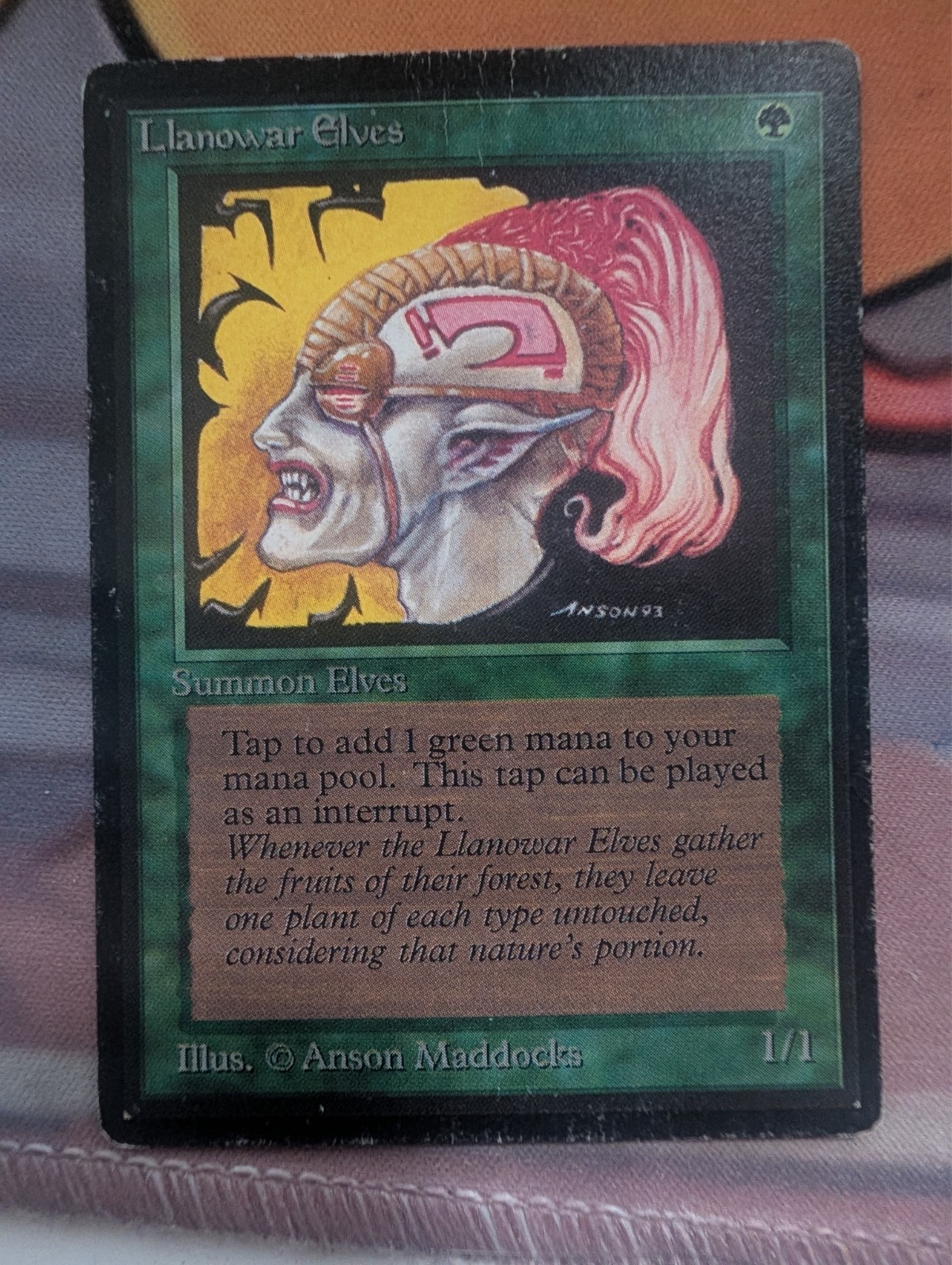 Llanowar Elves Beta Edition HP MTG Magic the Gathering