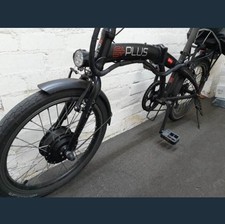 E+ PLUS 36V 250w Motor Black Folding Bike 21mph