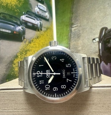 Men's Oris BC3 Sportsman Day Date Model 7640 Black Dial 42mm Watch