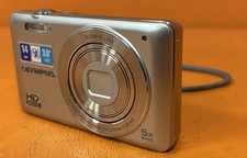 Olympus VG-120 14MP 5x Zoom Silver Digital Camera Tested No Battery or SD Card
