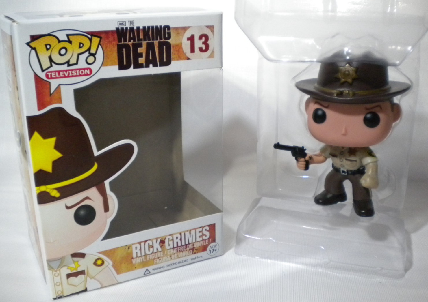 Funko Pop The Walking Dead Rick Grimes 13 Sheriff Complete W/ Original Box Boxed