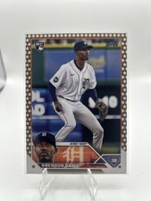 2023 Topps #494 Brendon Davis Gold Star Detroit Tigers