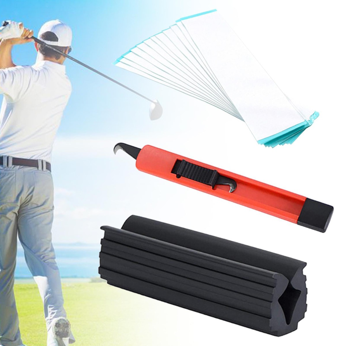 Golf Grip Replacement Kit for Regripping Golf Clubs Shaft Golf Club Grip Kit