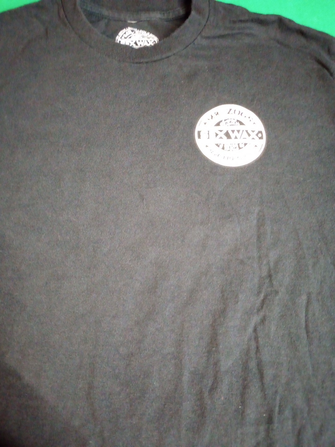 Mr. Zogs Sex Wax Black Graphic Tee Logo Men's Size Medium 