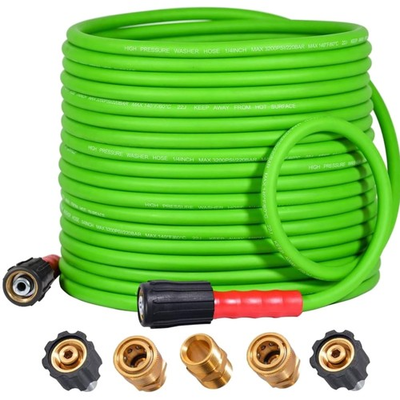 #ad Super Flexible 50FT Pressure Washer Hose M22 amp; Quick Connect Adapters Included $59.02